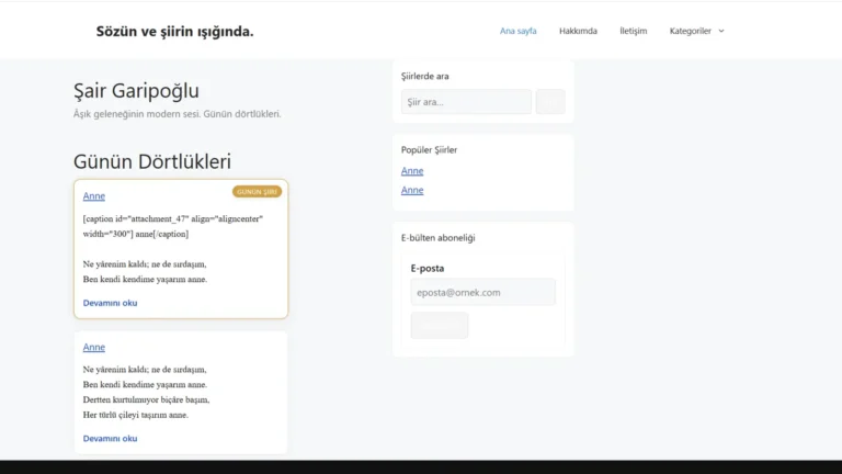 Ozan Garipoğlu projesinin ekran görüntüsü
